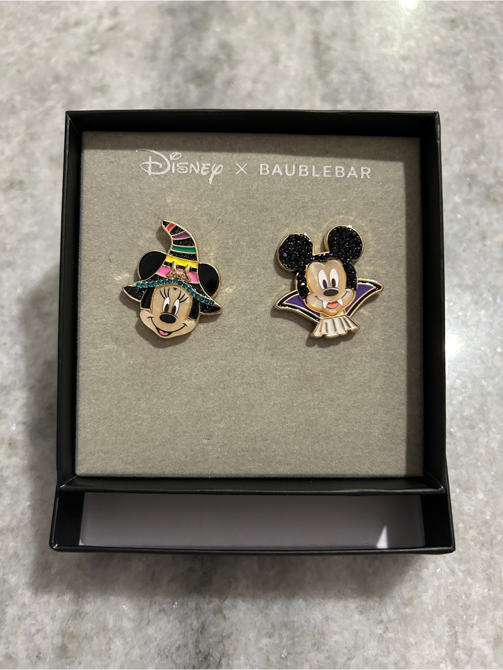 Disney BaubleBar Halloween Mickey & Minnie Stud Earring Set